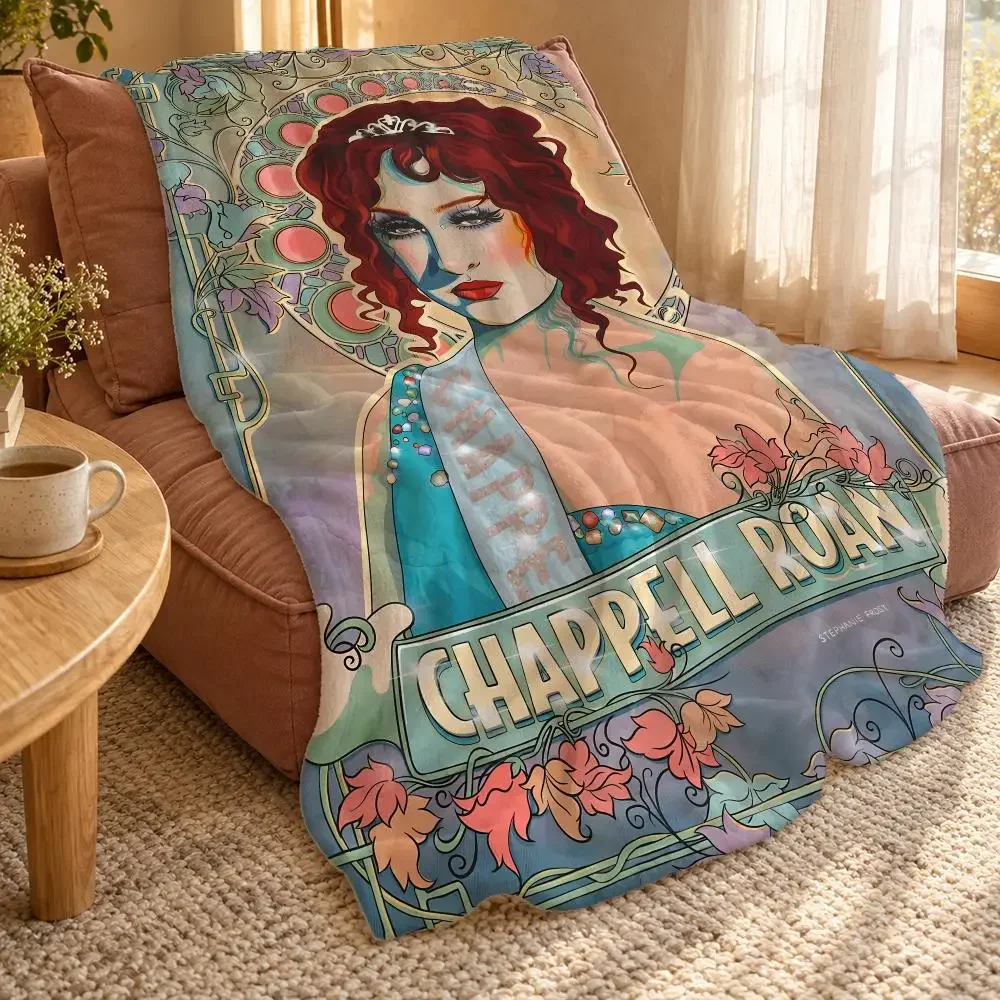 Singer C-Chappell R-Roan Throw Double Sided Flannel Throw Blanket Soft Travel Camping Sofa Bed Home