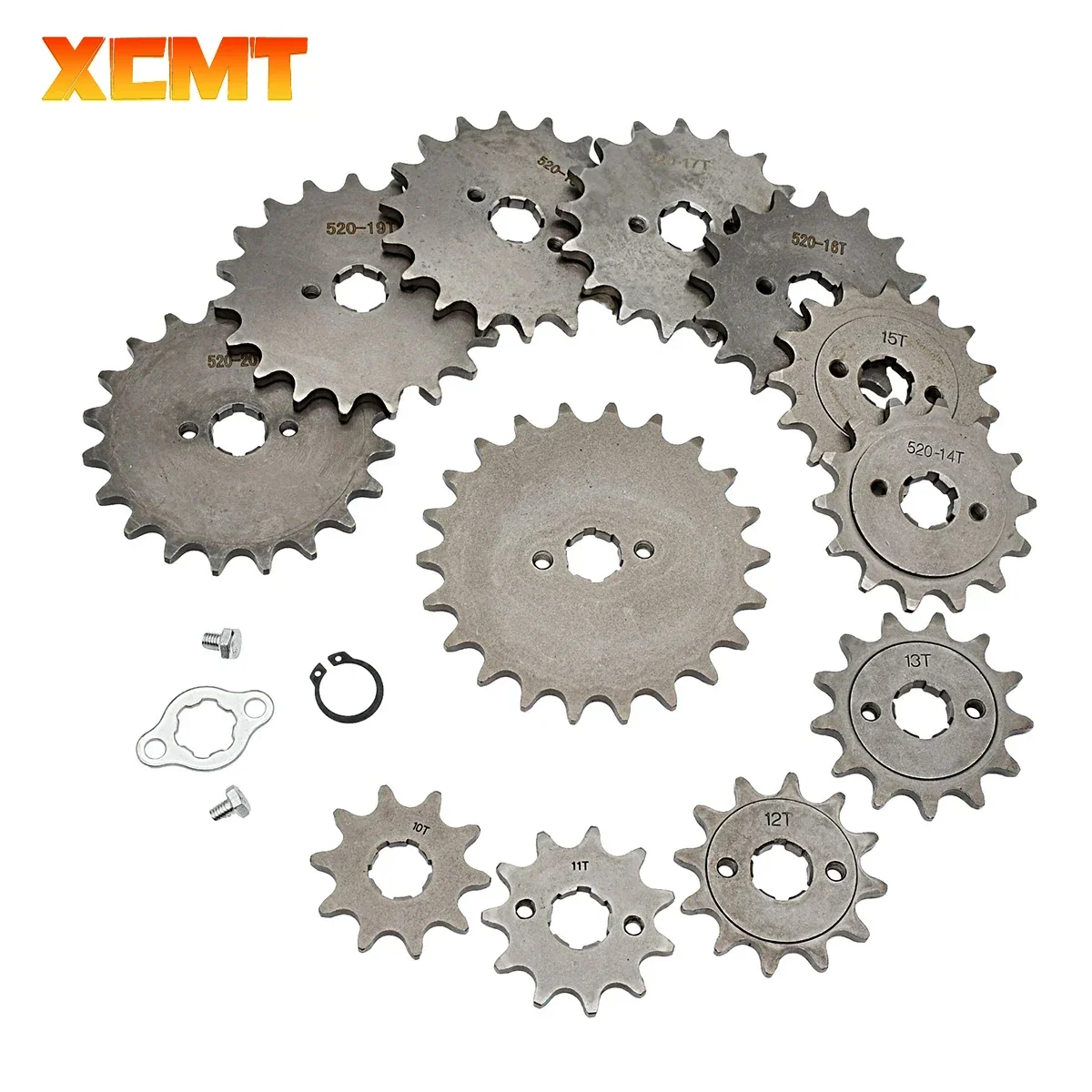 520# Chain 20mm 10T - 21T Front Engine Sprocket For Loncin Zongshen Lifan Shineray 150 200 250cc ATV Quad Dirt Bike Motorcycle