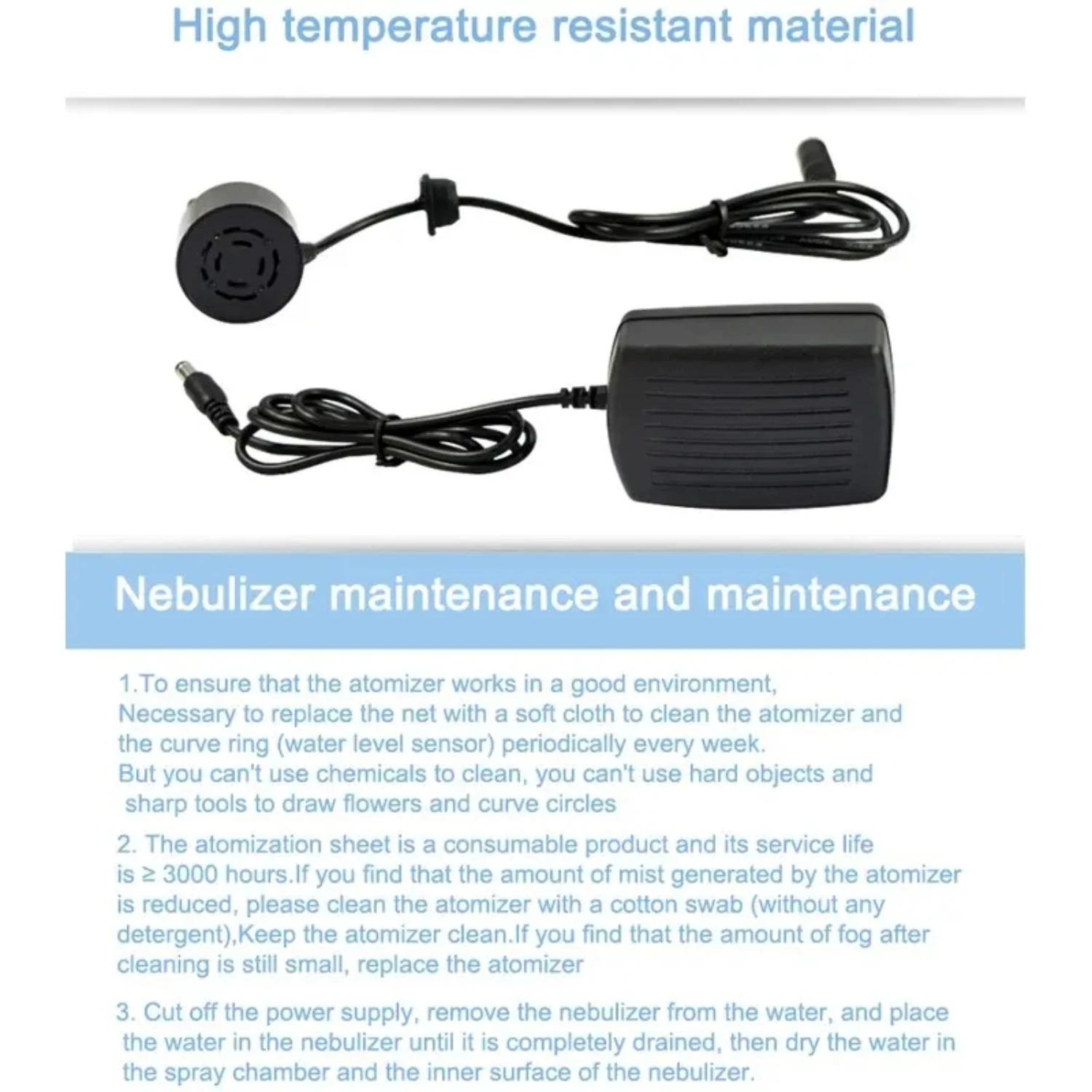 Ultrasonic  Maker 24V Nebulizer Atomizer  Fogger  Lamp with 12 Lights  Humidifier Diffuser  Maker