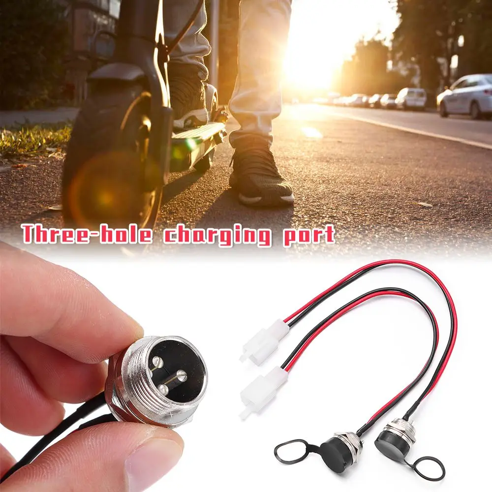 Parts PRO Scooter Accessories for KUGOO M4 Electric Scooter Charging Charging Socket Interface Power Cable Port Plug