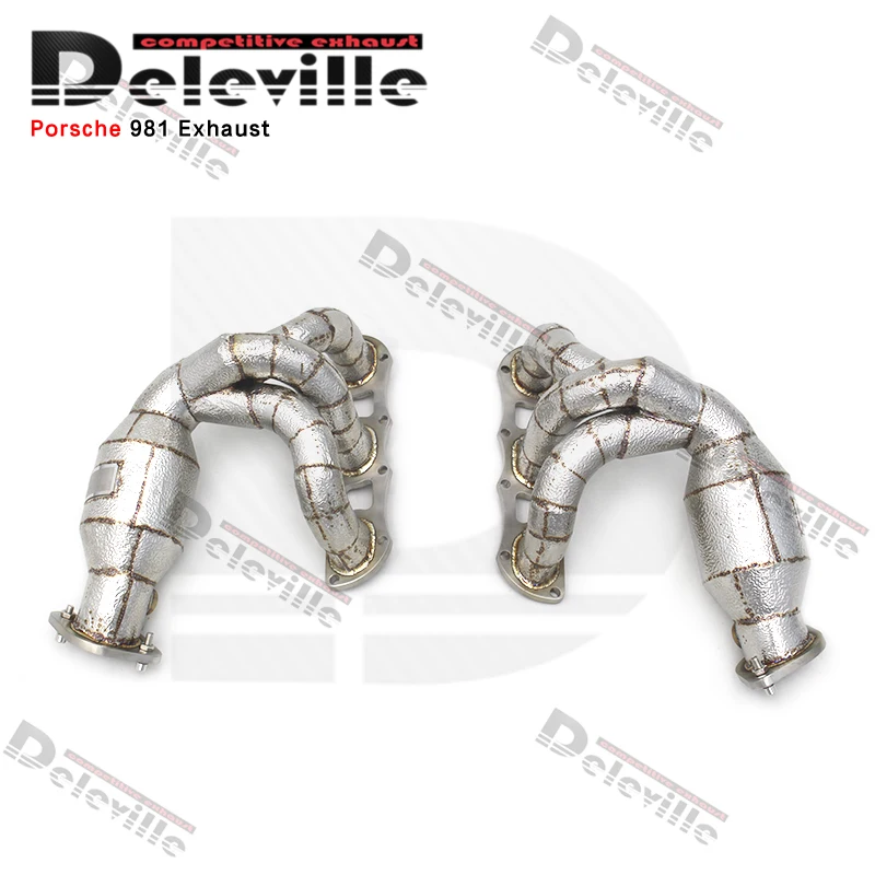 Uitlaat Turbo Spruitstuk Header voor PORSCHE CAYMAN 981 987 2013 - Escape RVS Uitlaat Pijp
