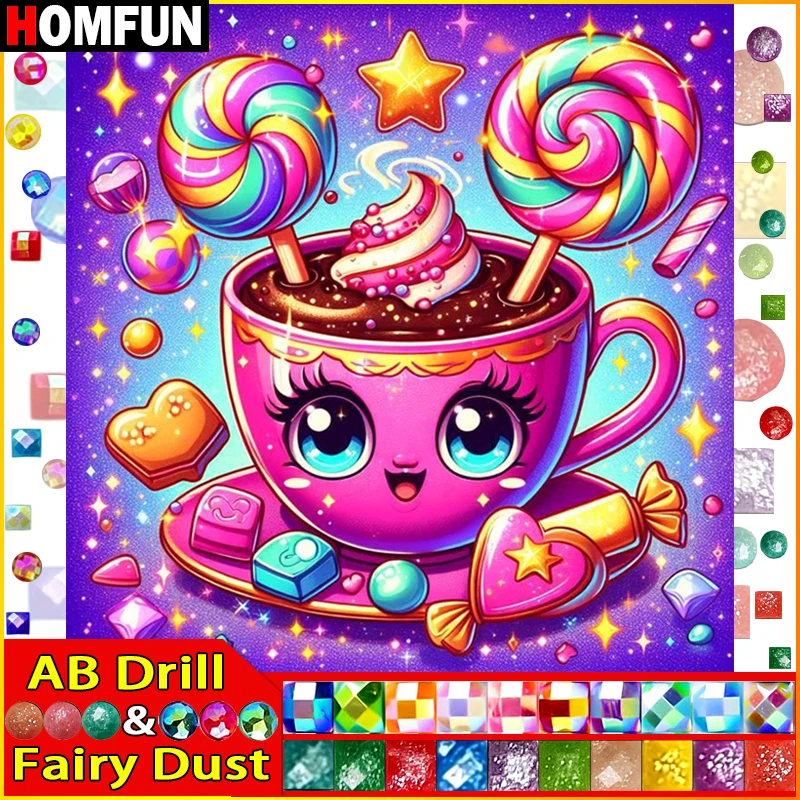 HOMFUN Fairy Dust AB DIY 5D Diamond Painting 