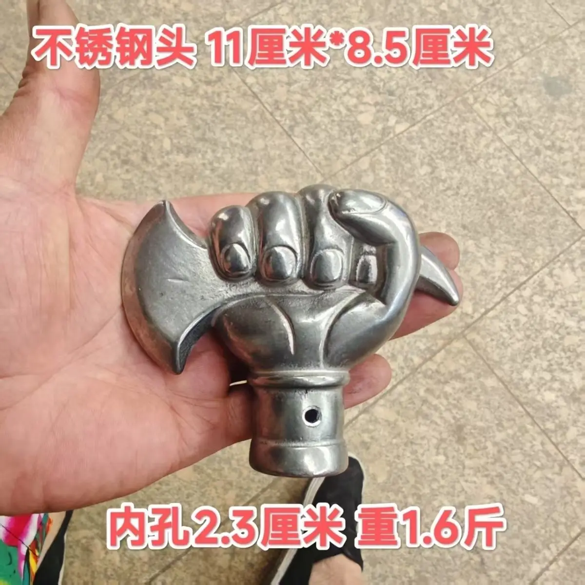 Retro Liaojin Bone Hammer Fitness Car Self-defense Broken Window Yuwang Lance Axe Cold  Collection Film and Television Pro