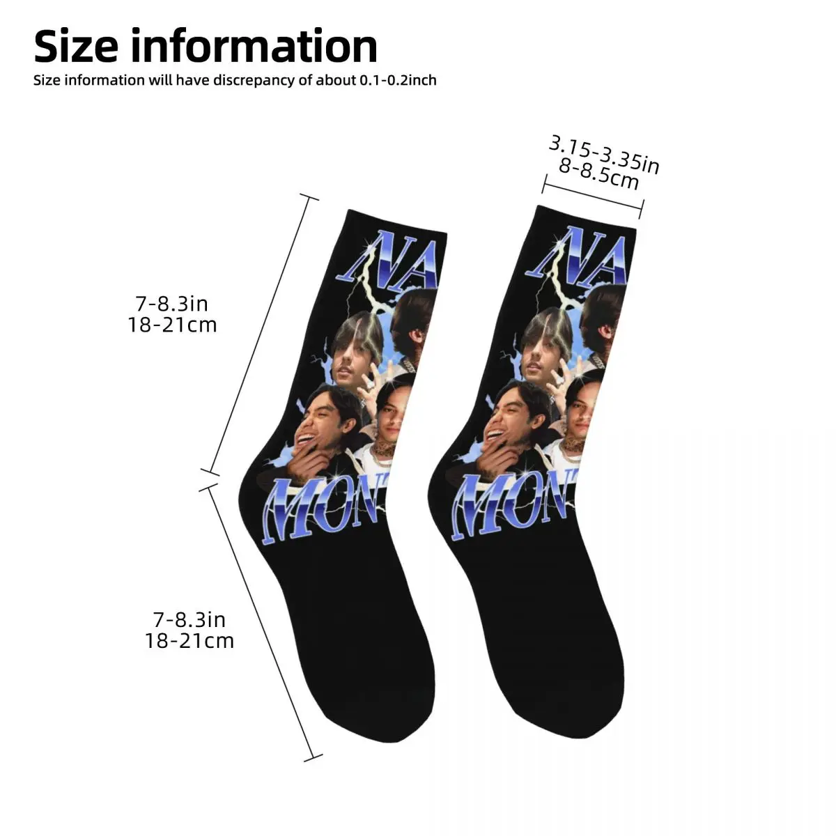 Nata Montana Natanael Cano Design All Season Socks Merch for Men Cozy Dress Socks