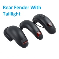 10 Inch Electric Scooter Rear Fenders Mudguard With Rear Light Taillight for Kugoo M4 Pro Replacement Parts