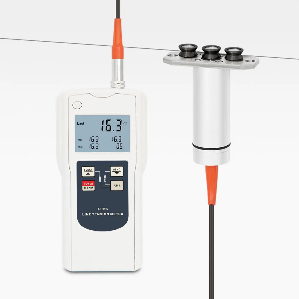 

Digital Hand-held Tension Meter LTMS Measures Yarns, Fibers, Wires, Optical Fibers, Etc Split-body Line Tensiometer