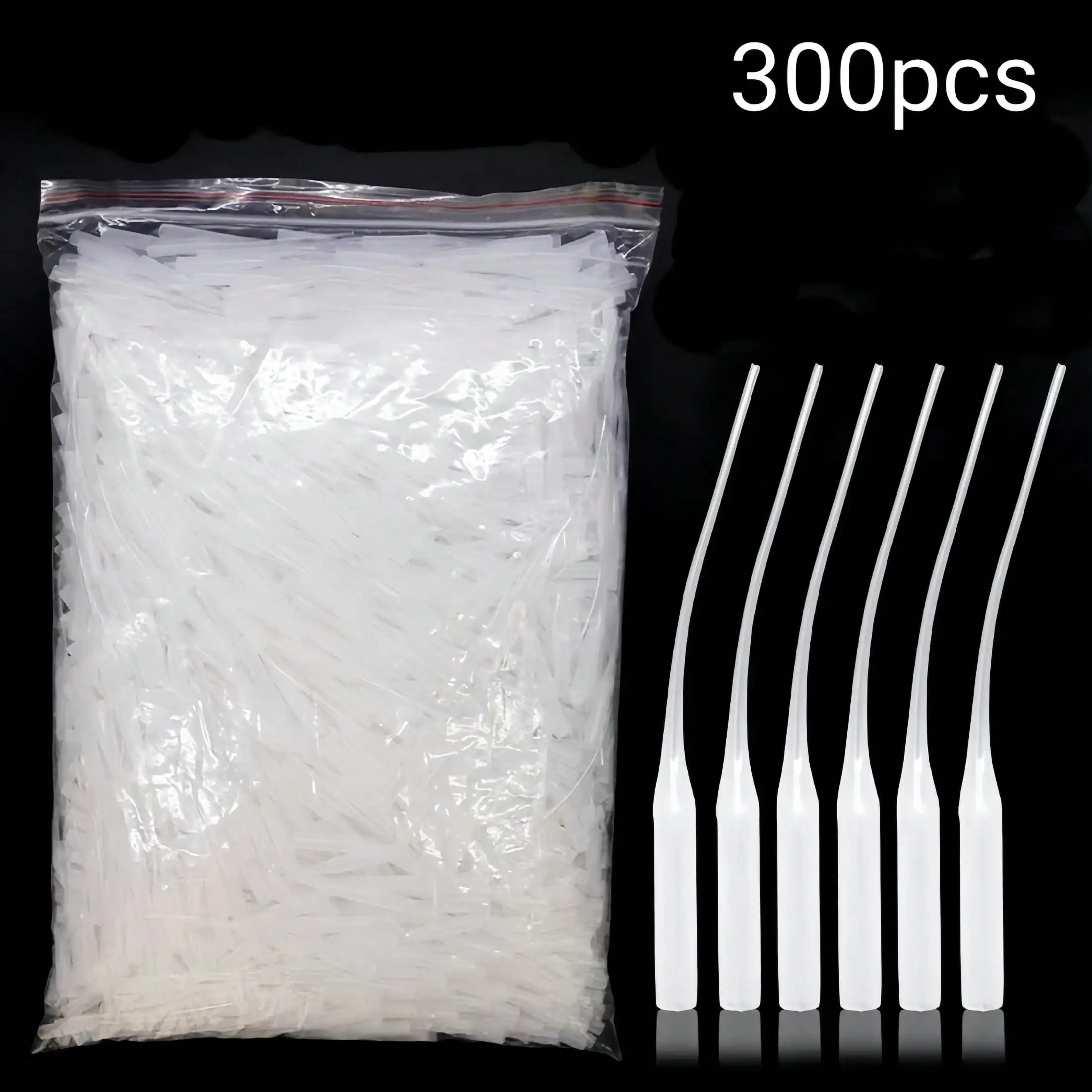 1 Pack 100g (300Pcs) Mini Plastic Glue Extension Nozzles, Precision Super Glue Dispensing Tips for DIY Crafts & Art Repair