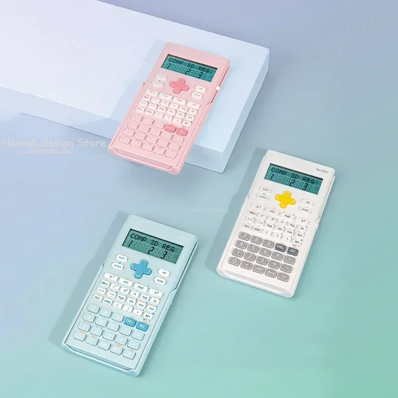 Scientific Function Calculator Student Multifunctional Scientific Calculator Mini Portable Two-line Display Cute Calculator