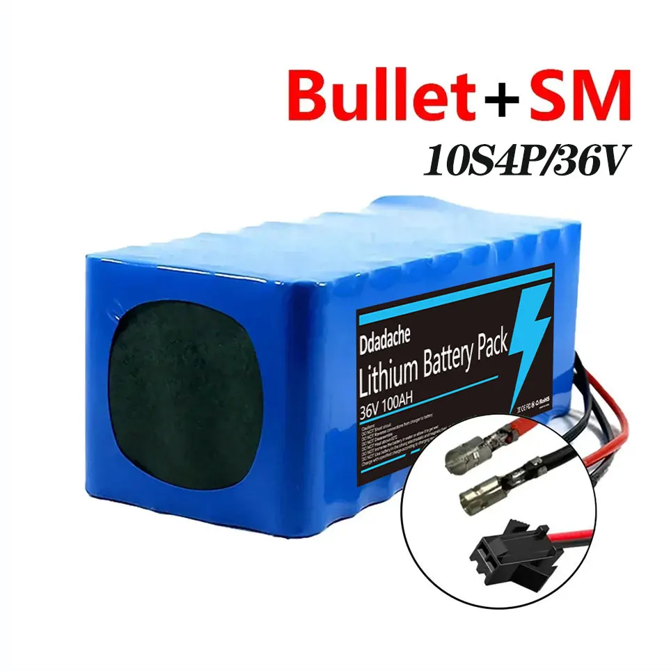 10S4P elektrische scooter 100000 mAh 36 v lithiumbatterij 18650 batterij 36 V 100 Ah elektrische scooter elektrische scooter batterij 36 v