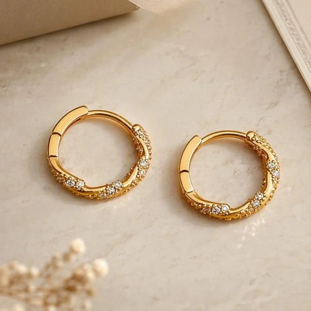 925 Sterling Silver Earring Shining 18k Plating for Women Wedding Exquisite Jewelry Engagement Fashion Earrings Gifts Party