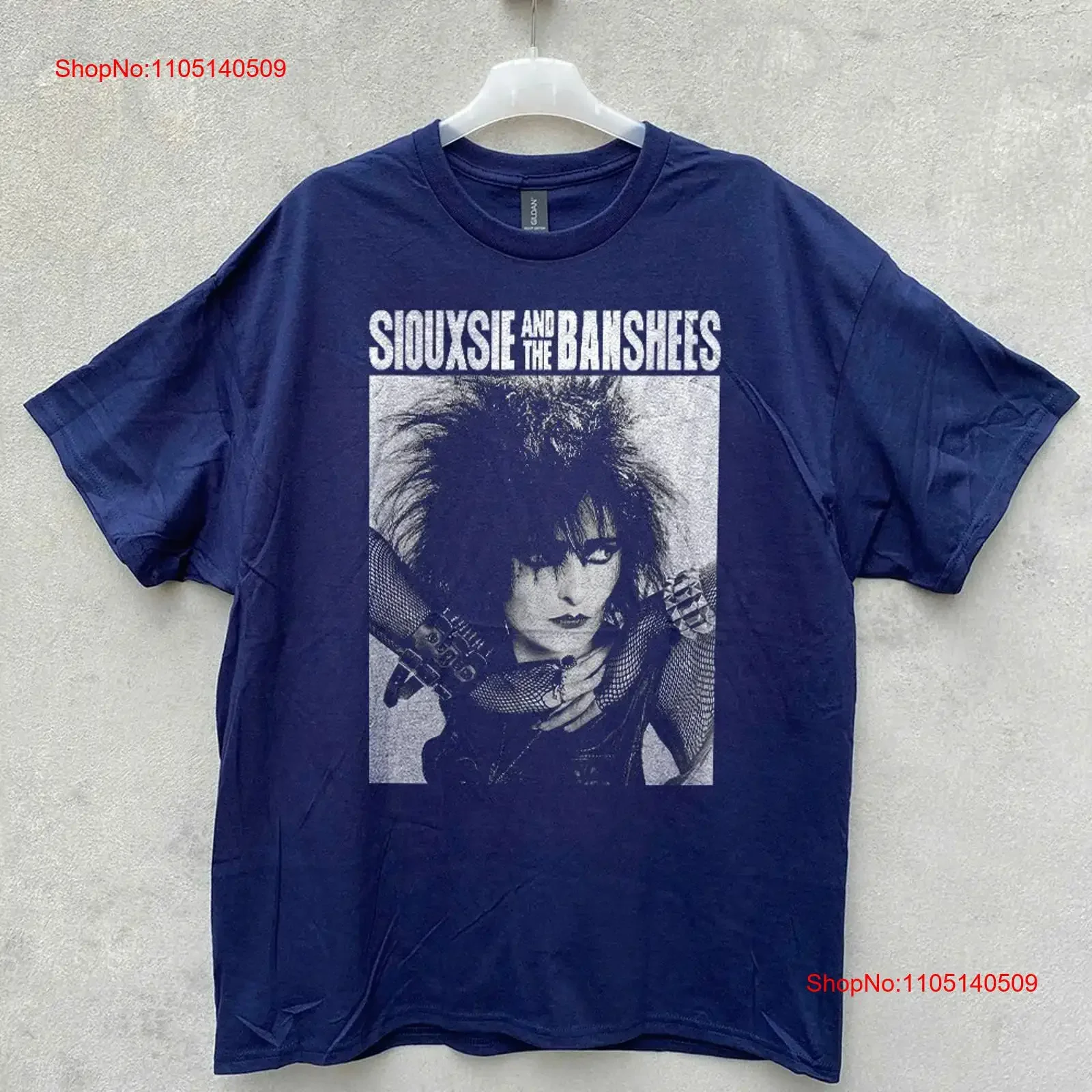 

RARE SIOUXSIE AND THE BANSHEES Rock Band Navy T shirt Size S 5XL vintage Washed homme Unisex streetwear Comfortable Breathable