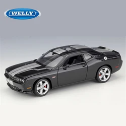 WELLY 1:24 2012 DODGE Challenger SRT Alloy Sports Car Model Diecast Metal Toy Racing Muscle Car Model Collection Childrens Gifts