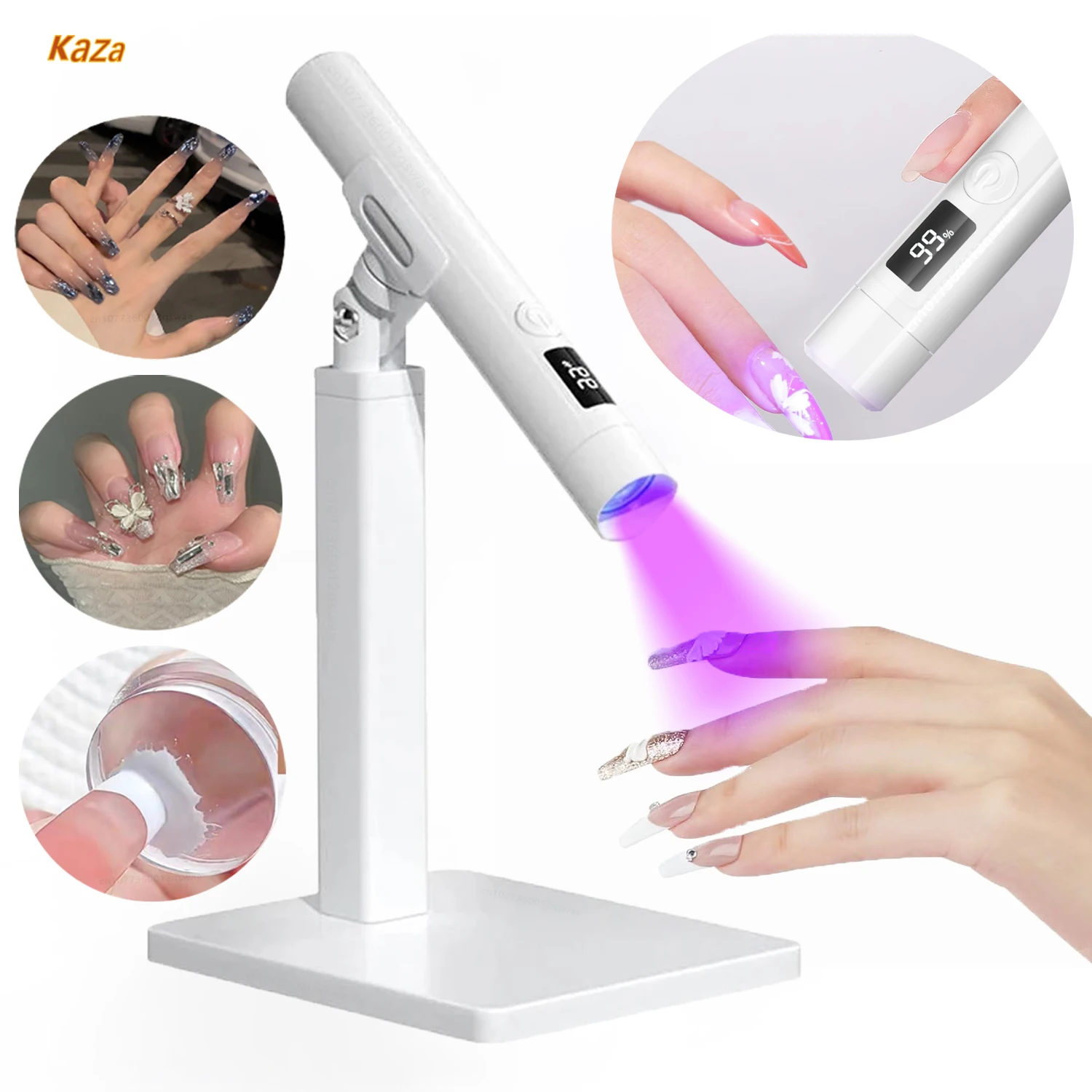 UV Led Nail Lamp Portable Mini Nail Drying Lamp Rechargeable Led Nail Light for Nails Gel Quick Dry Manicure UV Nail Lamp