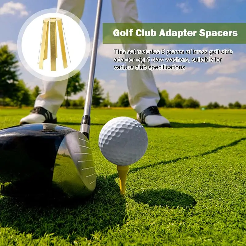 Golf Club Adapter Golf Octopus Shims Brass Spacer Brass Material Golf Accessories for Golf Professions Novices and Enthusiasts