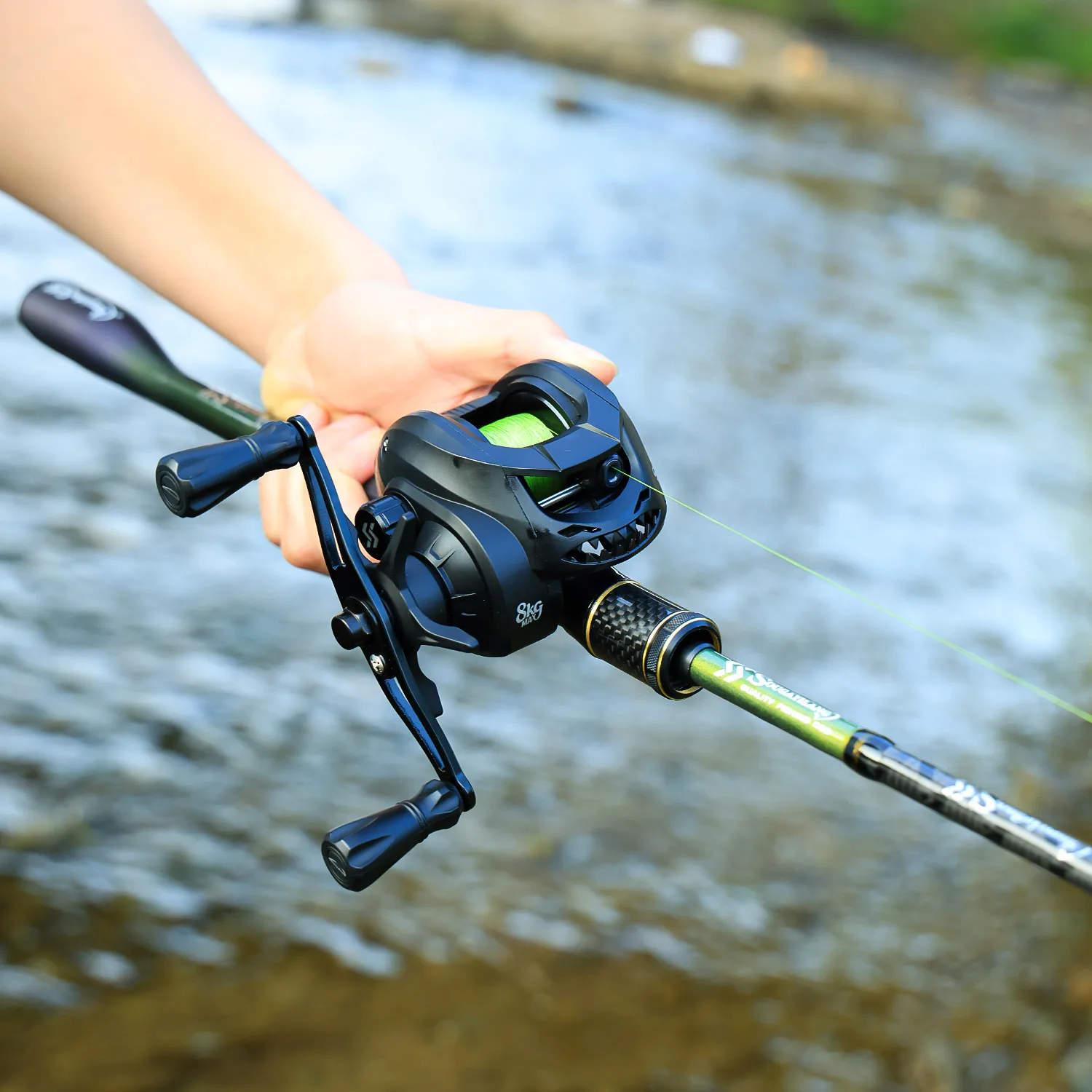Caña Sougayilang 1.8m MH Spinning – Punta carbono y guías SIC - imagen 5