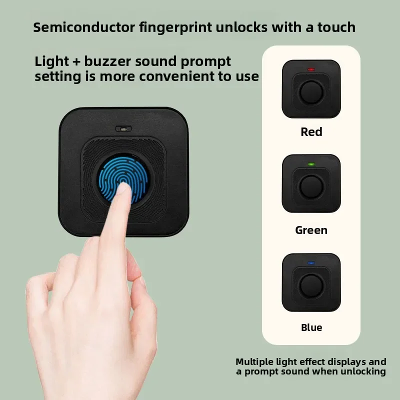 

DurableShoe Cabinet Bedside Table Fingerprint Lock Drawer Wardrobe Electronic Locker File Cabinet Locker Office Cabinet Lock