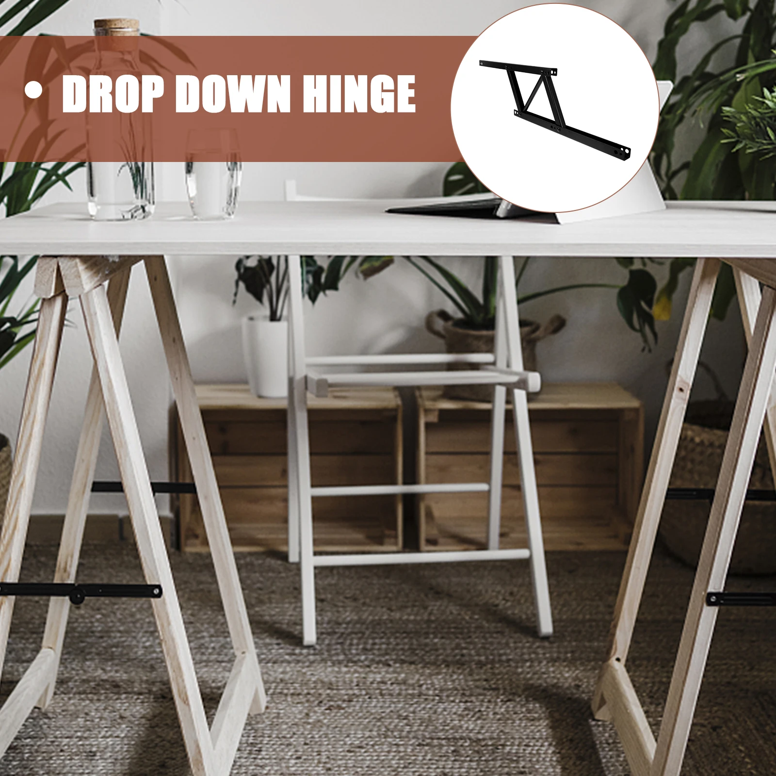 

2pcs Black Coffee Table Lifting Frame Foldable Spring Hinge Tea St Hardware Durable Anti Rust Manual Lift Support