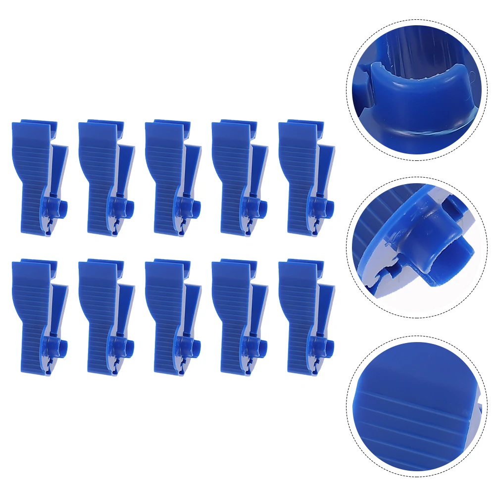 10Pcs Peritoneal Tubing Clamps Safe ABS Material Flow Control Clip for Peritoneal Dialysate Management Blue Fixator
