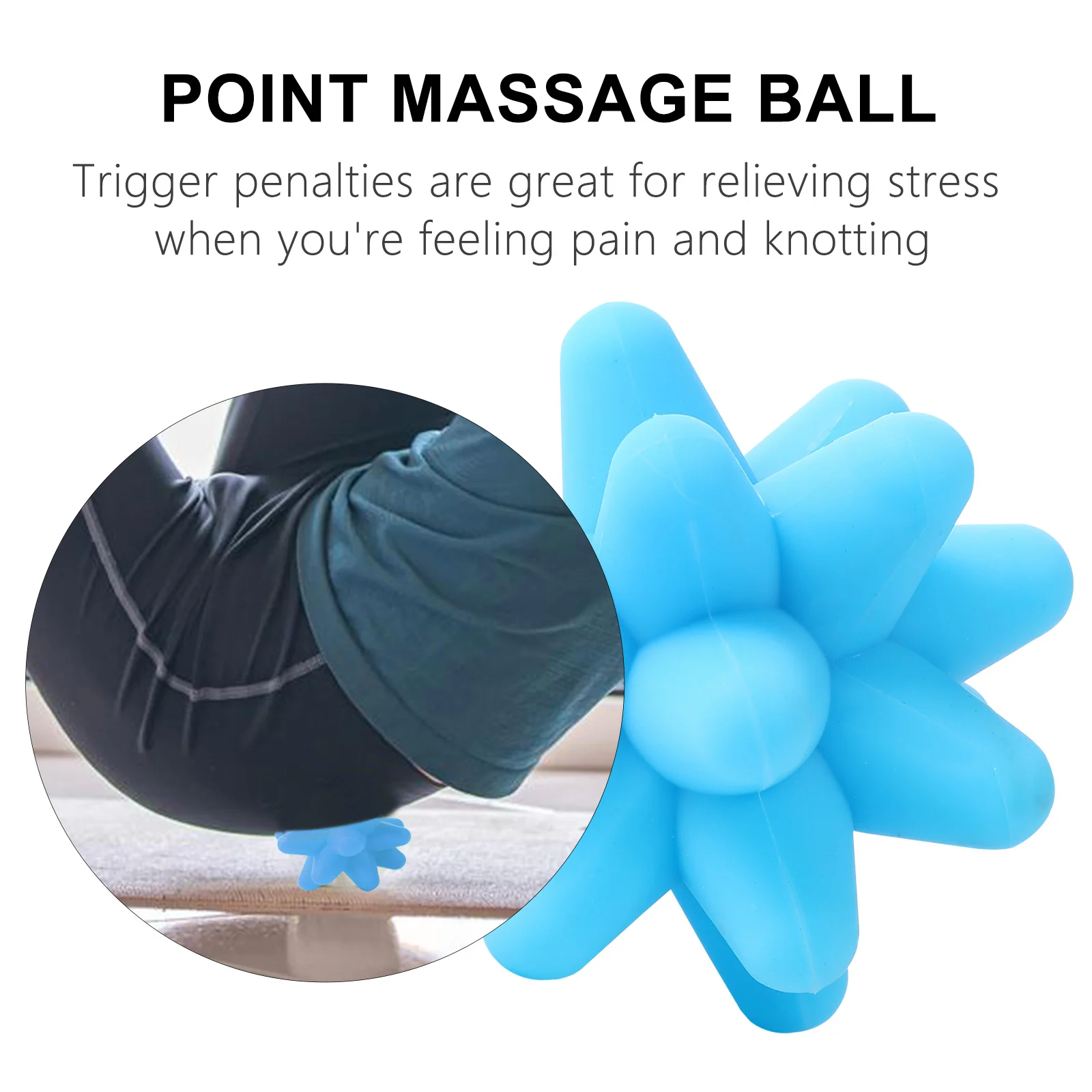 

Silicone Muscle Fitness Ball Hand-Held Fascia Massager Pain Relief Therapy Durable Elastic Massage Ball For Yoga
