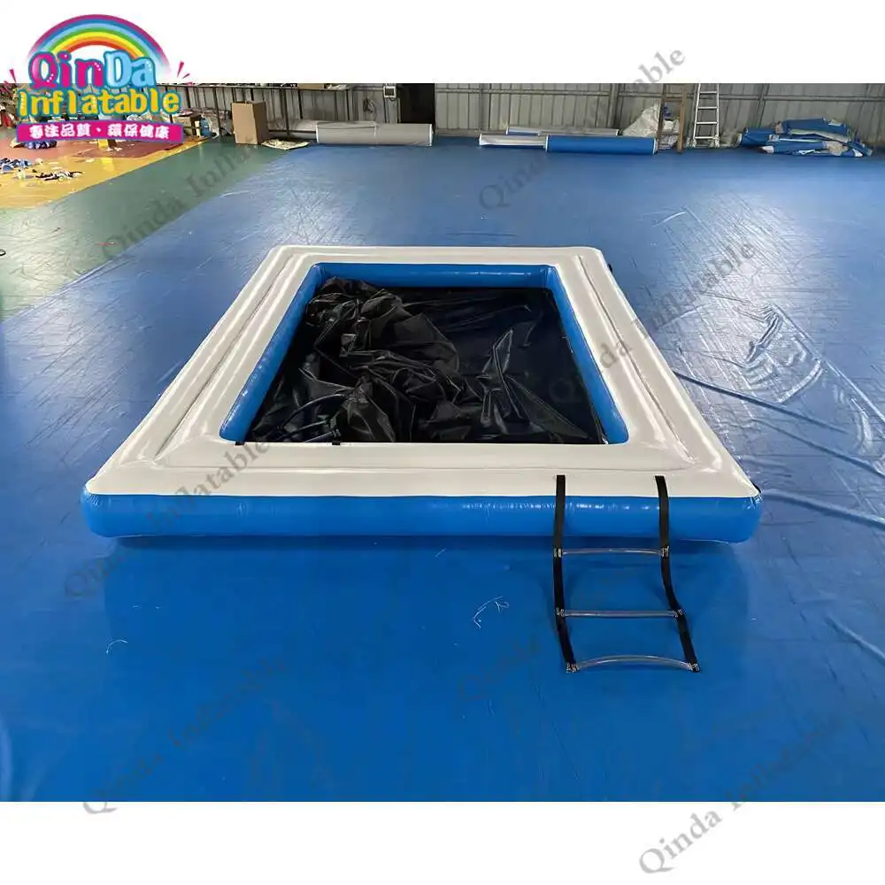 Piscina inflável flutuante do mar da piscina do iate para jogos aquáticos
