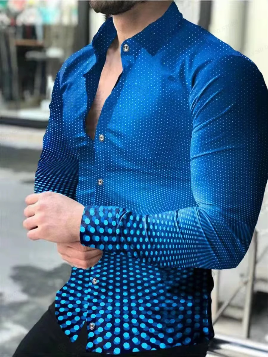 Herren-Hemd mit Leopardenmuster, Hawaii, 2024, Revers, Umlegekragen, lange Ärmel, Strandurlaub, Bluse, Teenager-Mode ​ ​