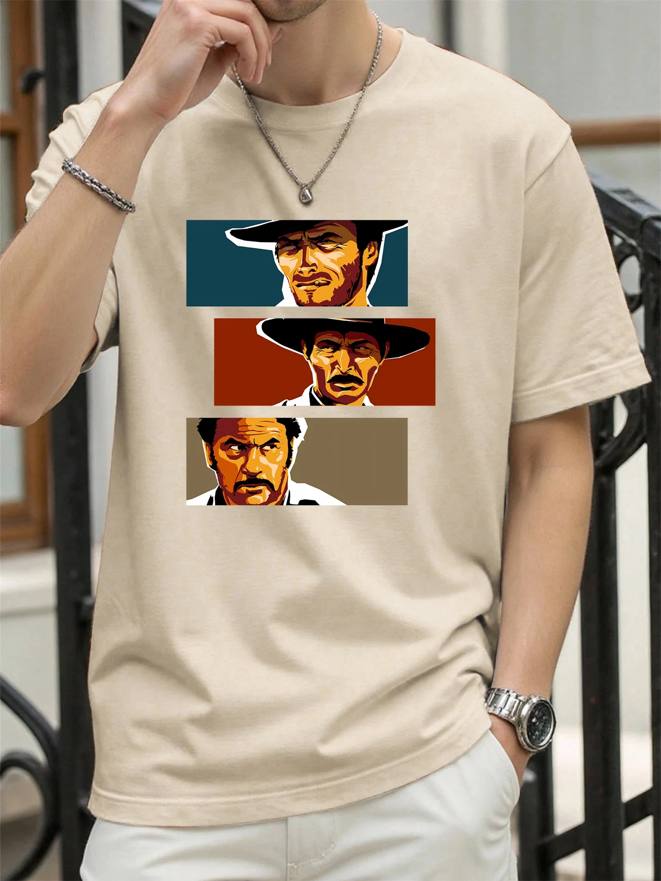 Red Dead Escort Print Herren T-Shirts Baumwolle Hip Hop Kurzarm Sport Oversize Mode Kleidung Sommer Casual All-Match T-Shirt