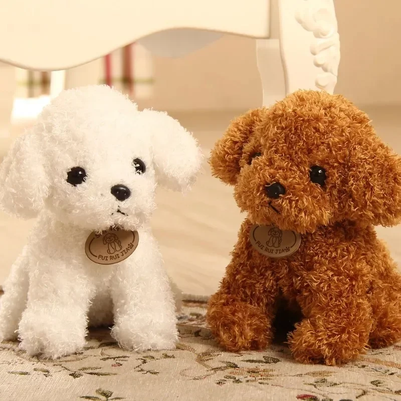 Brinquedos de pelúcia cão filhote de cachorro ted kawaii animal dos desenhos animados bonito boneca de pelúcia menina amigo presente de aniversário