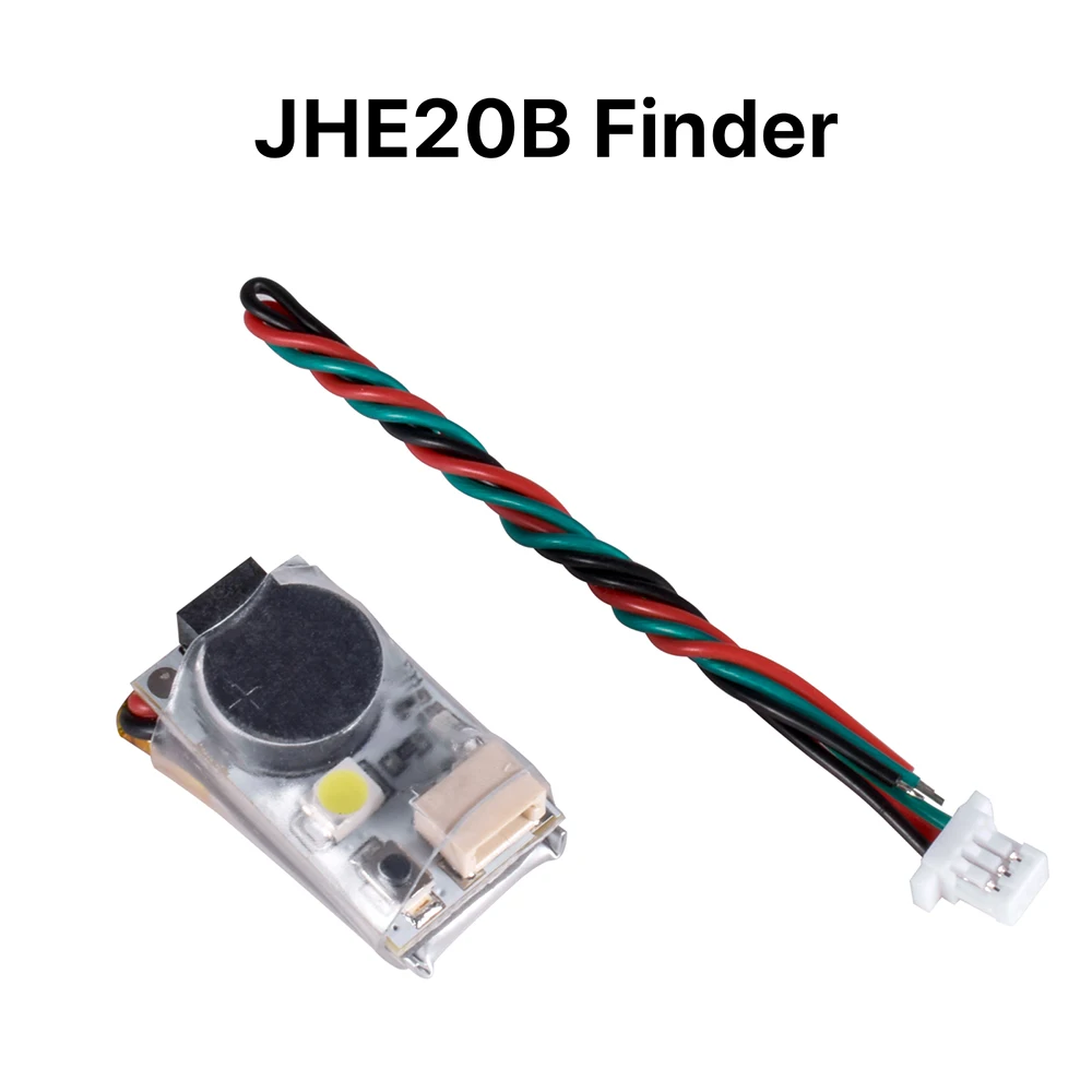 JHEMCU-Super Alto Anti-Perdido Buzzer Tracker com LED, Mini Finder, JHE42B, JHE20B, 110dB, 5V