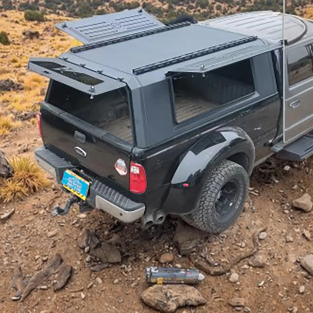 

High Quality Aluminum Alloy Foldable Hardtop Cargo Bed Cover 6.5FT Waterproof Truck Roof Canopy for Ford F150 Off-Road Pickups