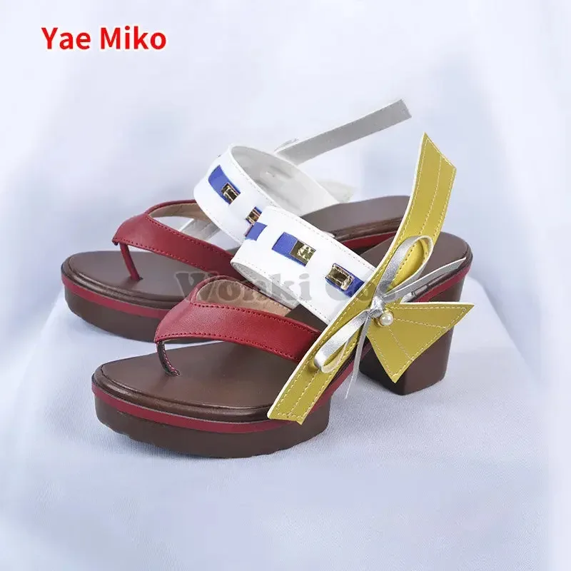 2025iyi Klee Hutao Raiden Shogun Alhaitham Lumine Keqing Dori Yunjin Zhongli Game Impact Обувь для косплея Accessori