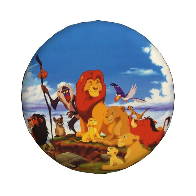 Custom The Lion King Simba Spare Tire Cover for Jeep Toyota Mitsubishi Cartoon Movie 4WD 4x4 Trailer Car Wheel Protectors