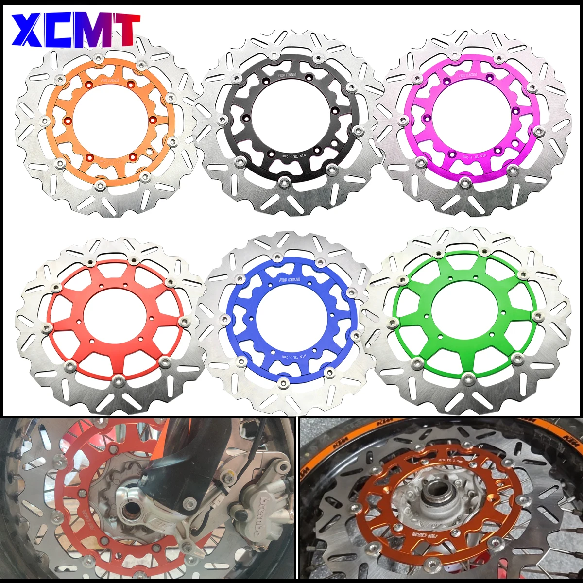 

Motorcycle CNC 320mm Brake floating disc For KTM Husqvarna Husaberg GasGas Yamaha Honda Kawasaki Suzuki 1994-2022-2023