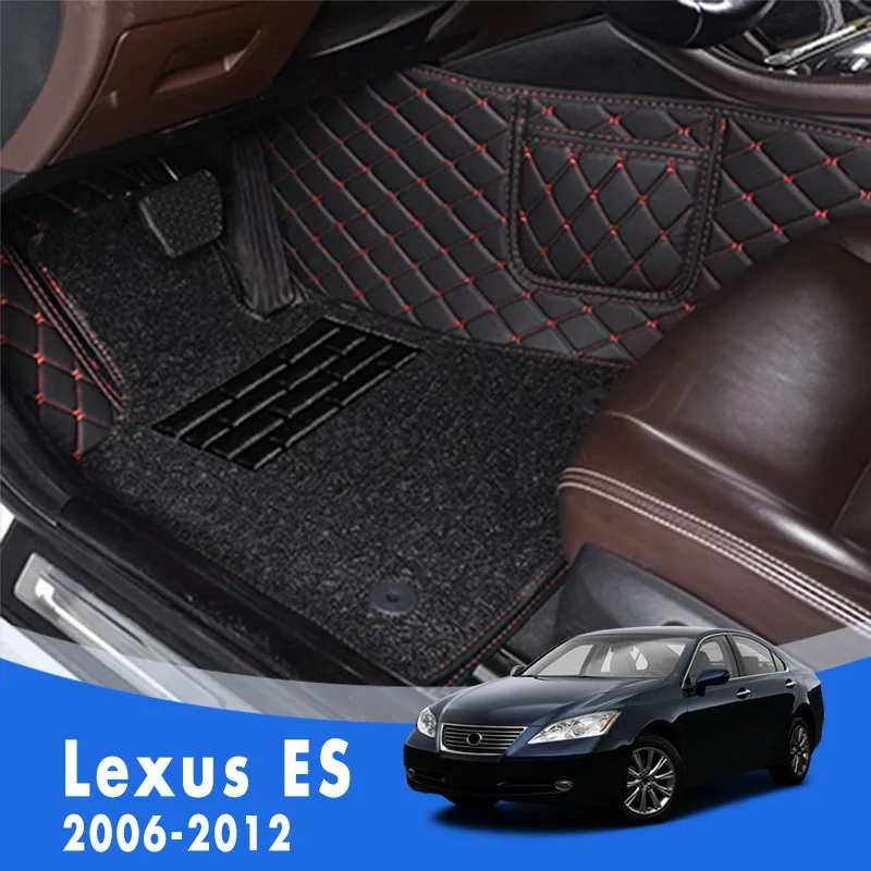 For Lexus ES ES350 ES240 2012 2011 2010 2009 2008 2007 2006 Double Layer Wire Loop Car Floor Mats Carpets Custom Auto Interior