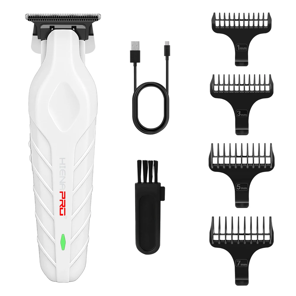 

HIENA PRO Cordless Hair Trimmer with 4 Guide Combs, USB Rechargeable Barber Clipper for Men