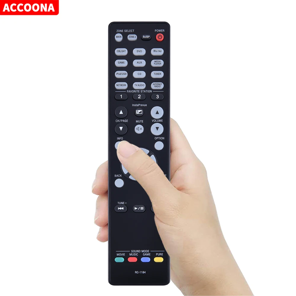 RC-1184 Remote Control for Denon AV Receiver AVR-X3000 AVRX3000