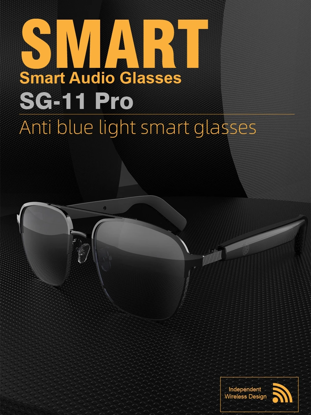 AliExpress EOENKK Bluetooth 5.4 Smrat Glasses Wireless Earphones HiFi Sound Quality UV Protection HD Clear Vision Outdoors cycling Sunglasses