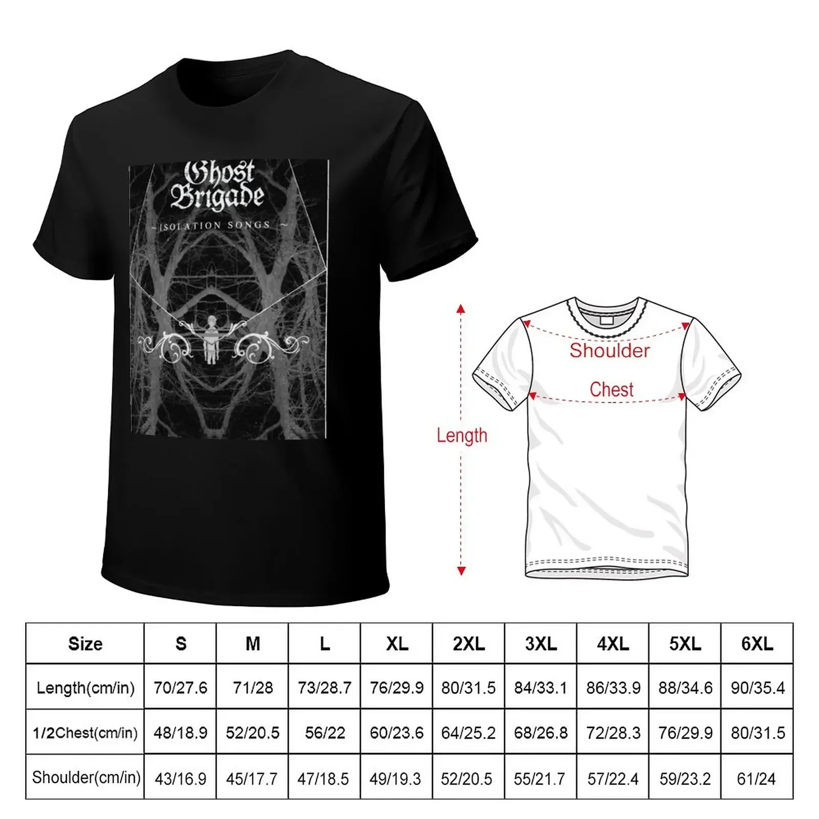 Ghost Brigade - Isolation Songs T-Shirt boys animal print summer clothes tees luxury clothes men