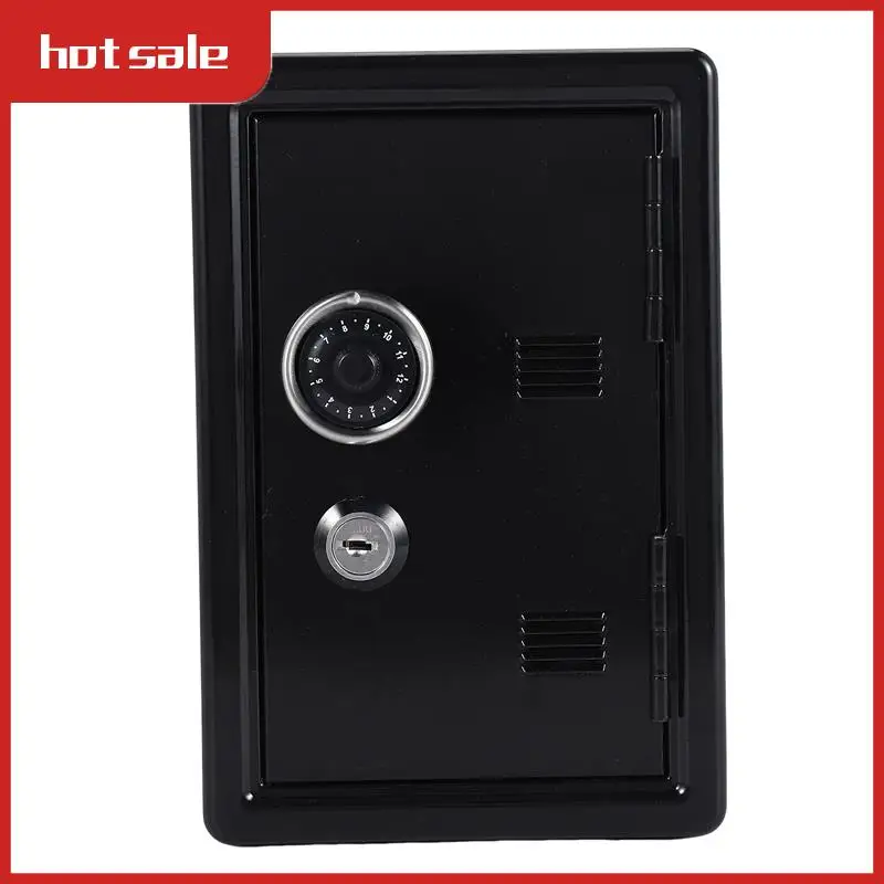 Organizzatore di cassette di sicurezza Scatola decorativa da scrivania in ferro Salvadanaio Mini armadietto in metallo Scatola di immagazzinaggio per soldi Scatola di immagazzinaggio per ragazzi