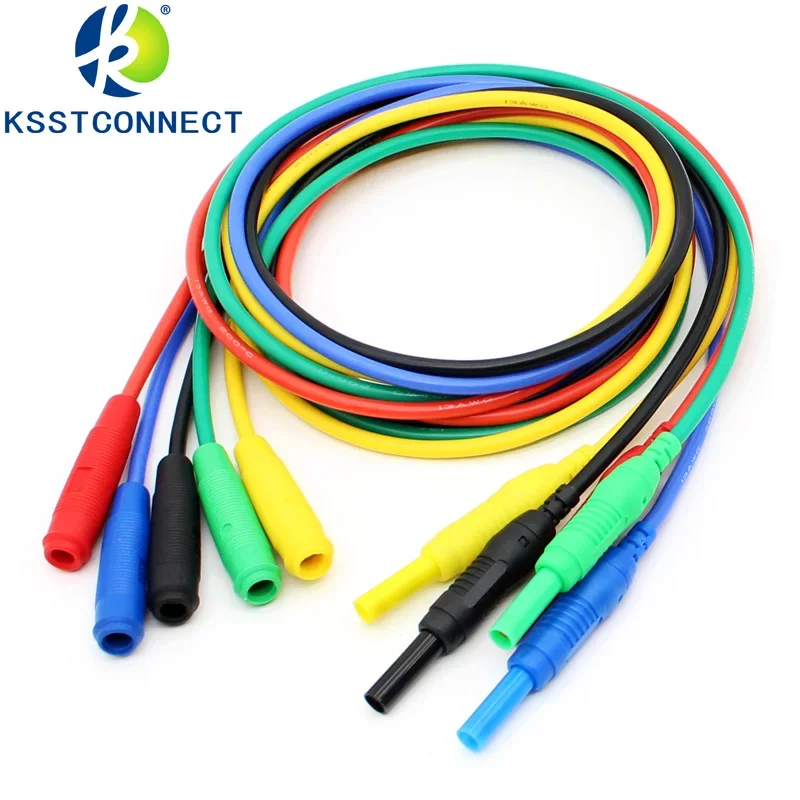 TL454 1M kobiecy męski 4mm wtyczka bananowa linia testowa, Patch Cord, przewody pomiarowe, CATIII 1KV/32A