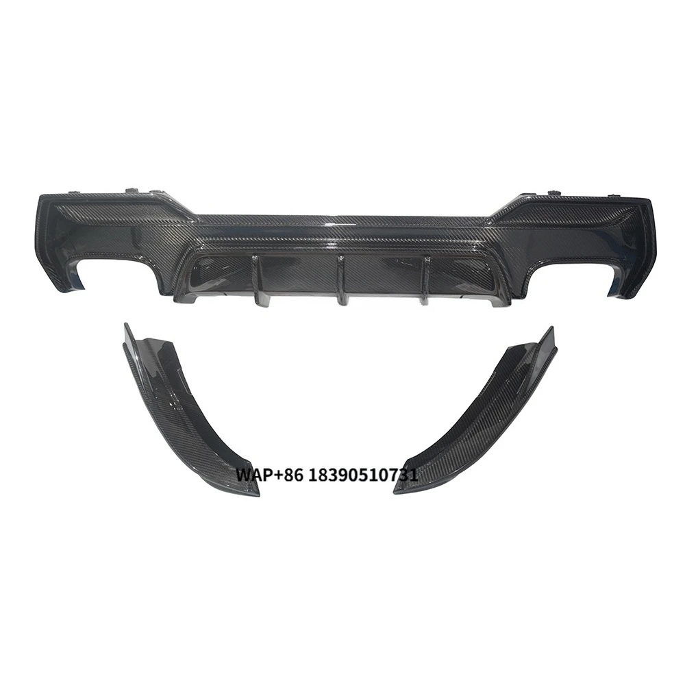 

Dry Carbon Fiber Rear Bumper Lip Diffuser Winglets Fits for 4 Series G22 G23 430 2 Door Coupe 2021-2023
