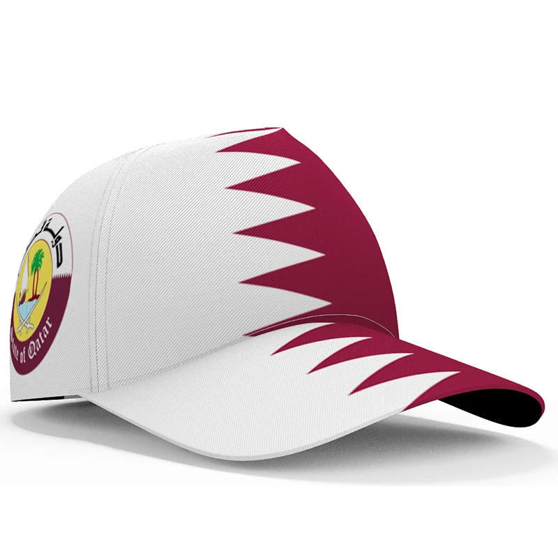 State Of Qatar Baseball Cap Free 3d Custom Made Name Number Team Logo Qa Hat Qat Country Travel Arab Nation Arabic Flag Headgear