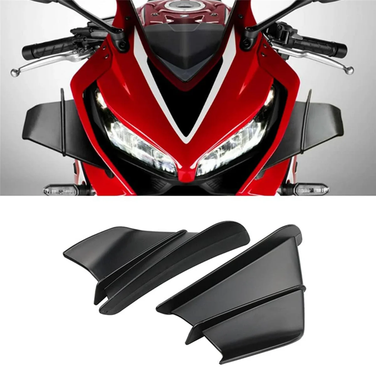 3X Motorcycle Fairing Side Winglet Aerodynamic Wing Deflector Spoiler for Ducati Panigale V2 V4 899 959 1198 1199(A)