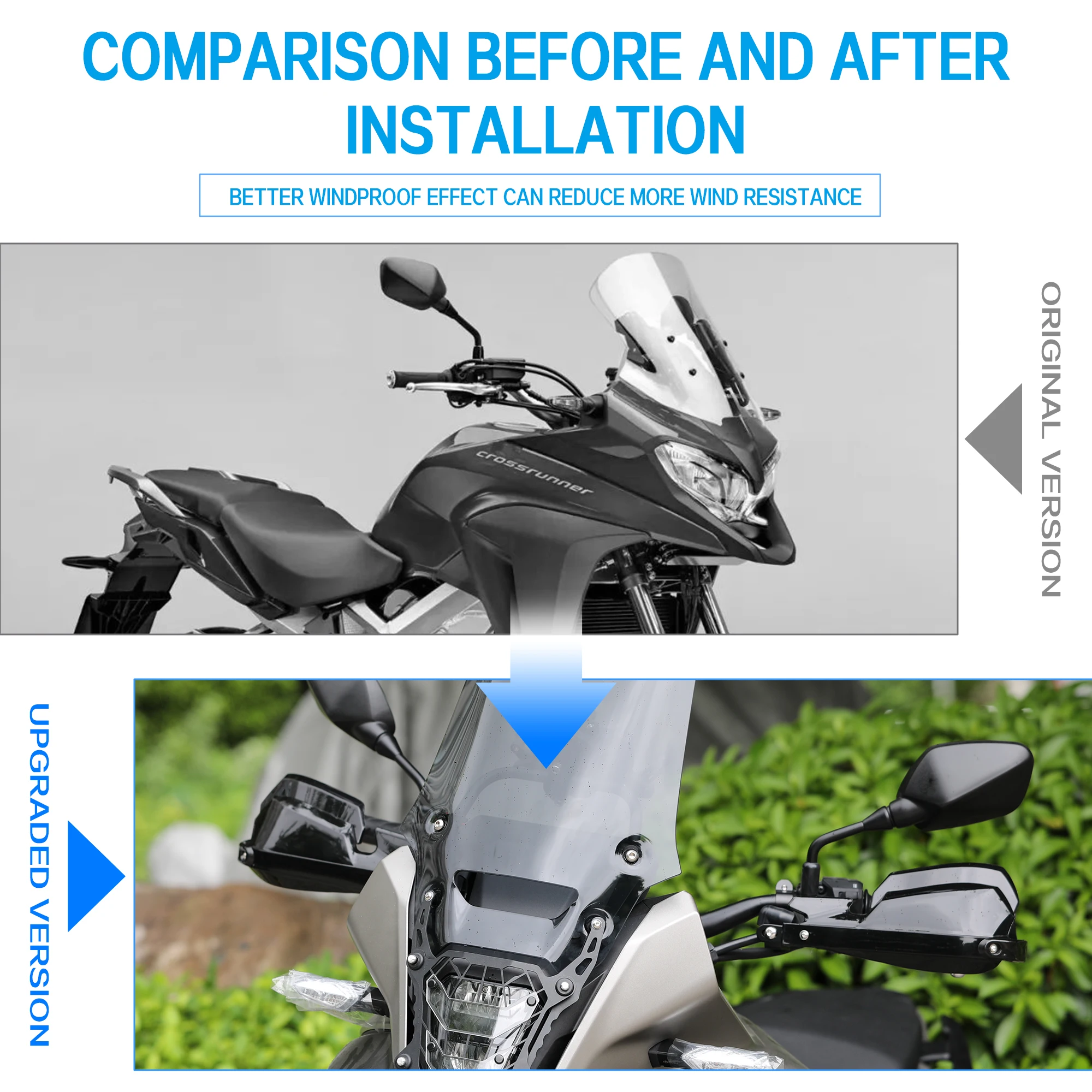 For Honda VFR 1200 X 2010-2016 VFR800X VFR 800 X Motorcycle VFR 1200 X Hand Guards Lever Protector new aluminum alloy Handguard