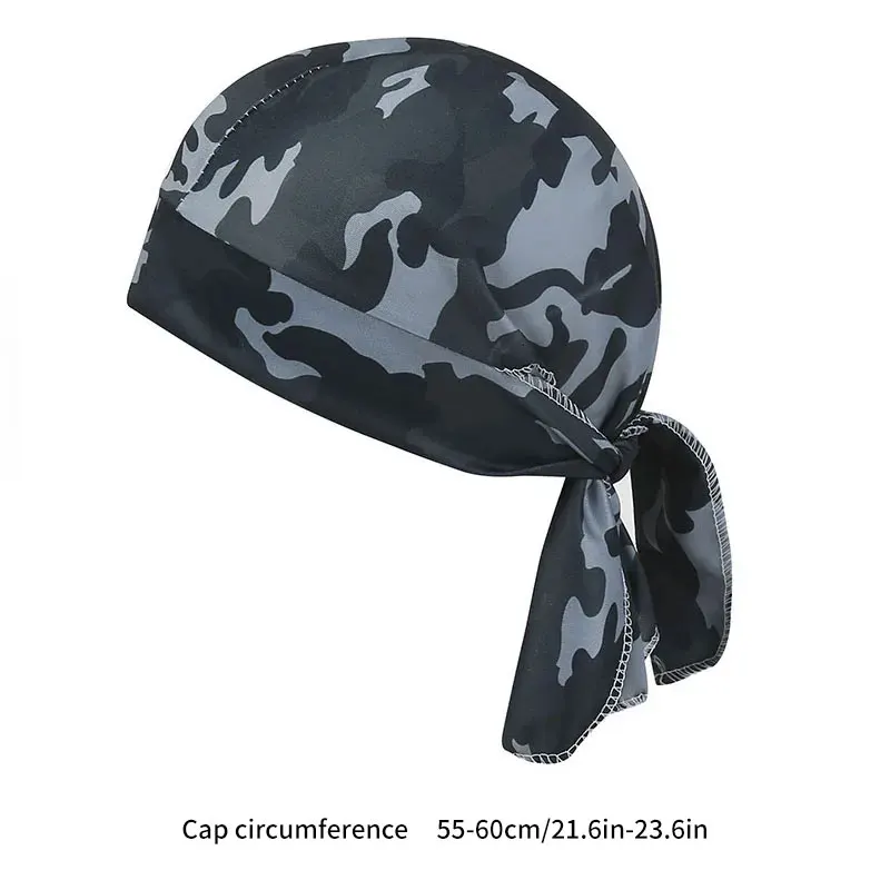 Cycling Skull Cap Outdoor Camouflage Riding Headgear Sunscreen Sports Breathable Printed Hats Head Wrap Pirate Hat