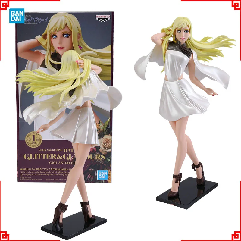 

Bandai Banpresto Gundam аниме фигурка блестящие гламурные GiGi Andalucia коллекционные предметы Gunpla модель фигурки игрушки для мальчиков подарок
