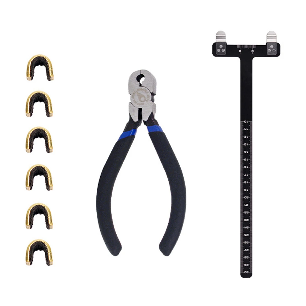 Archery Adjustment Tool Bow String Nocking Points Pliers T Squares Tuning Ruler for for Recurve Compound Bowstring Accessories