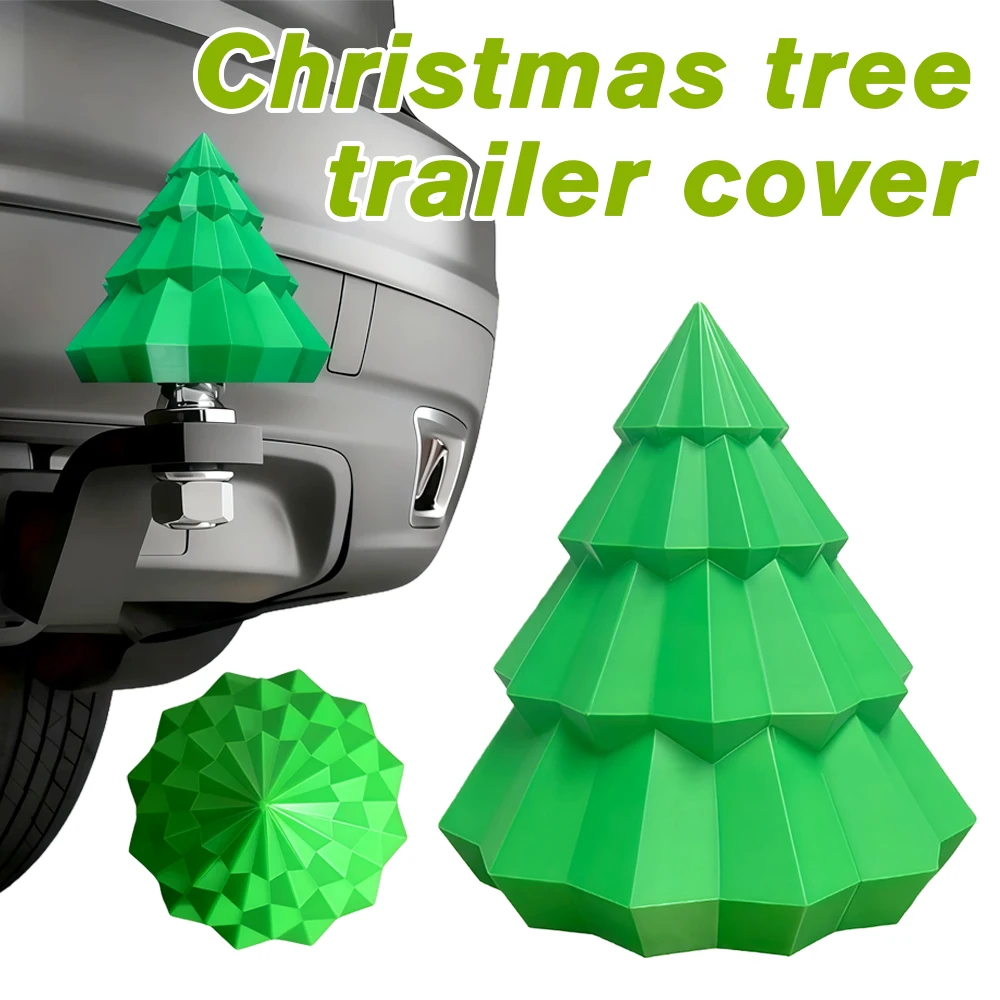 

3D Christmas Hitch Cap Christmas Tree Hitch Cover Prevent Rusting Hanging Decorations Christmas Decor Gift for Cr, Truck, Boat