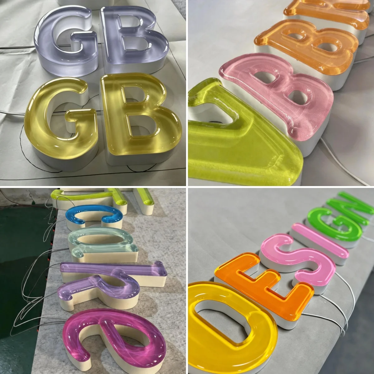 

Custom Bright Sign for Outdoor Wall Decor Business Logo Sign Acrylic Luminous Signage Led Light Letters