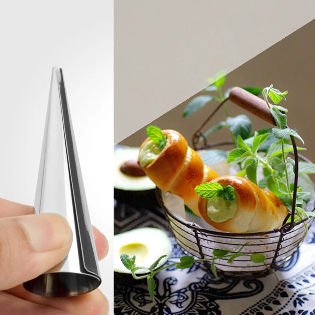 

16pcs Stainless Steel Pastry Cream Horn Molds Conical Tube Cone Roll Horn Mould Reusable Baking Kitchen Tool Croissant Cupcake