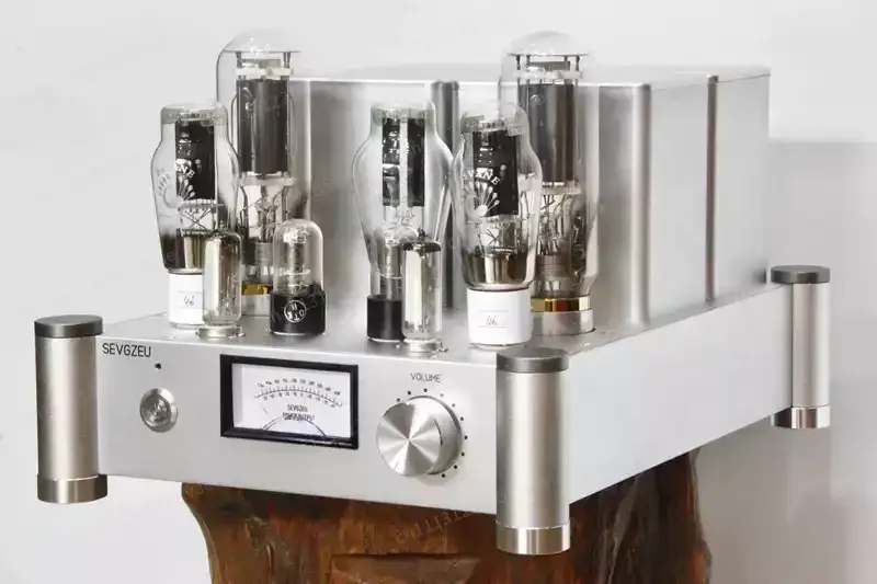 High Fidelity Class A Tube Amplifier, 300B 2A3 845 High Power Silver Wire Amplifier for Audiophiles
